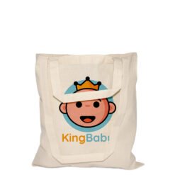 Cotton bag approx. 38 x 42 cm with 2 long and 2 short handles