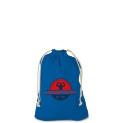 Cotton bag with double drawstring in natural