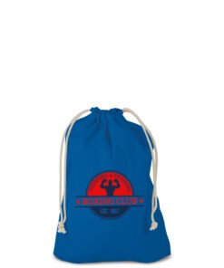 Cotton bag with double drawstring in natural